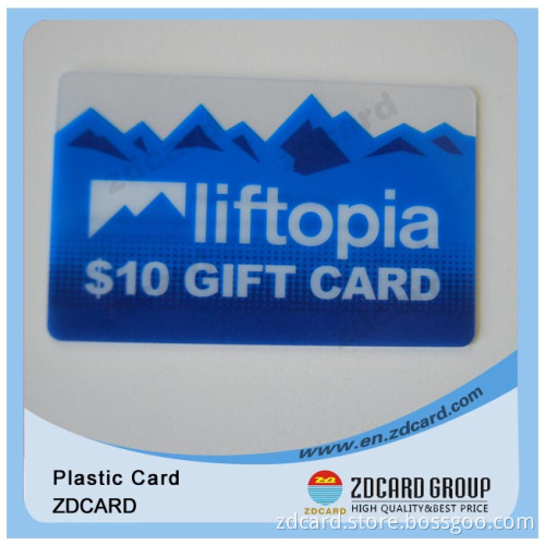 PVC Transparent Silkscreen Printing Matte Name Business Card